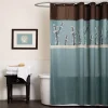 Lush Décor Lush Decor Cocoa Flower Fabric Shower Curtain