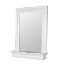 Teamson Home Stratford Shelf & Framed Wall Mirror