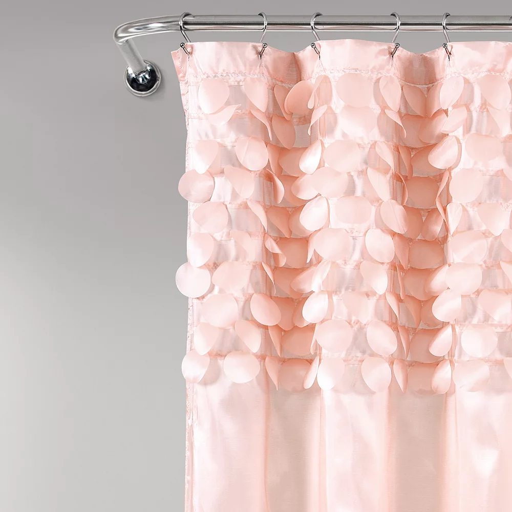 Lush Décor Lush Decor Lillian Fabric Shower Curtain 4 Lush Décor Lush Decor Lillian Fabric Shower Curtain - Image 2