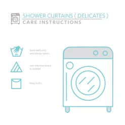 Lush Décor Lush Decor Lillian Fabric Shower Curtain 11 Lush Décor Lush Decor Lillian Fabric Shower Curtain -Camden Isle Sales Shop 1179939 ALT4