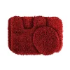 Garland Rug Serendipity Solid Shag 3pc Bath Set -Camden Isle Sales Shop 1186318 Chili Pepper Red