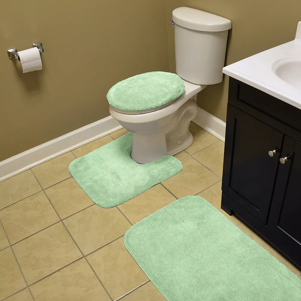 Garland Rug Deco Solid Plush 3-piece Bath Set 4 Garland Rug Deco Solid Plush 3-piece Bath Set - Image 2