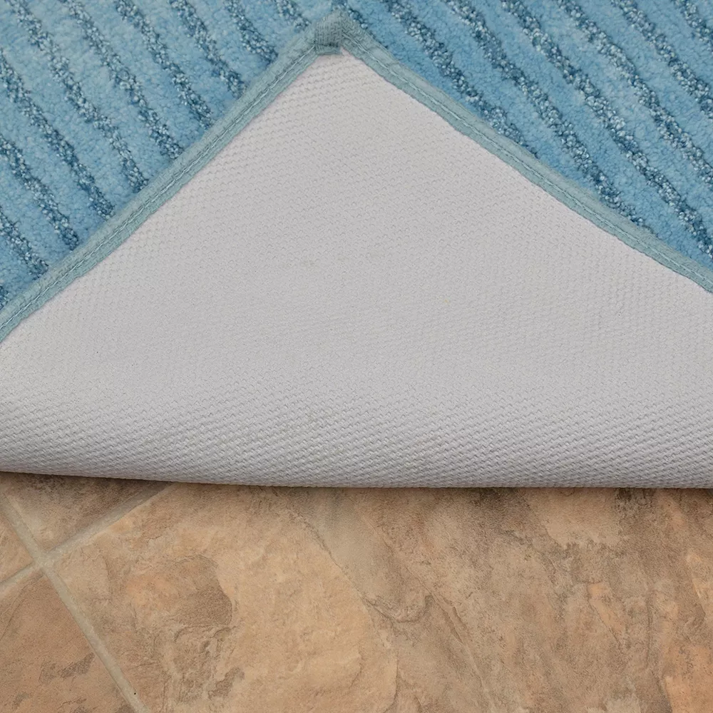 Garland Rug Reflections Plush Striped 3pc Bath Set 5 Garland Rug Reflections Plush Striped 3pc Bath Set - Image 3