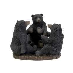 Avanti Black Bear Lodge Toothbrush Holder