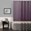 Lush Décor Lush Decor Mia Fabric Shower Curtain -Camden Isle Sales Shop 1316669 Purple