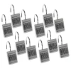 Popular Bath Sinatra 12-pk. Shower Curtain Hooks -Camden Isle Sales Shop 1560709 Silver