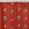 College Covers Alabama Crimson Tide Printed Shower Curtain Cover -Camden Isle Sales Shop 1640037