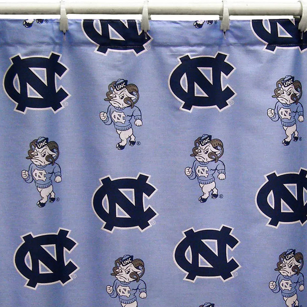 College Covers North Carolina Tar Heels Printed Shower Curtain Cover 3 College Covers North Carolina Tar Heels Printed Shower Curtain Cover