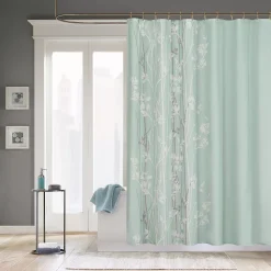 Madison Park Athena Fabric Shower Curtain