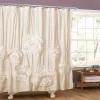 Lush Décor Lush Decor Serena Fabric Shower Curtain -Camden Isle Sales Shop 1682728 Ivory