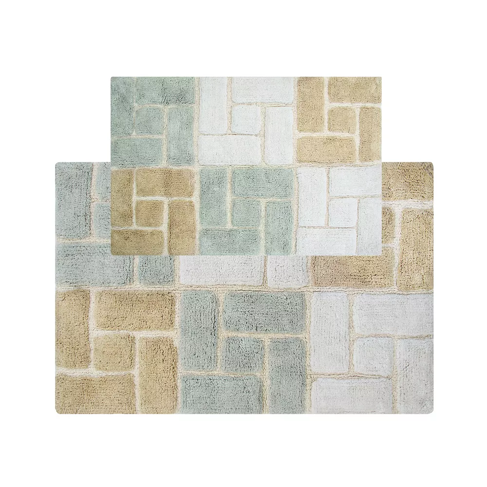 Chesapeake Berkeley Bricks Tufted 2-pc. Bath Rug Set 3 Chesapeake Berkeley Bricks Tufted 2-pc. Bath Rug Set