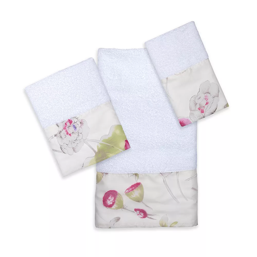 Popular Bath Flower Haven 3-pc. Bath Towel Set 3 Popular Bath Flower Haven 3-pc. Bath Towel Set