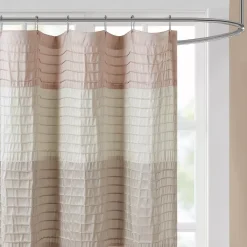 Madison Park Eastridge Faux Silk Shower Curtain -Camden Isle Sales Shop 2391575 ALT2