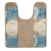 Popular Bath Fallon Banded Countour Rug -Camden Isle Sales Shop 2408090 Aqua