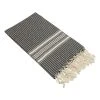 Jumping Beans Linum Home Textiles Luxe Herringbone Pestemal Beach Towel -Camden Isle Sales Shop 2472909 Black