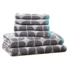 Intelligent Design 6-Piece Elena Cotton Jacquard Bath Towel Set