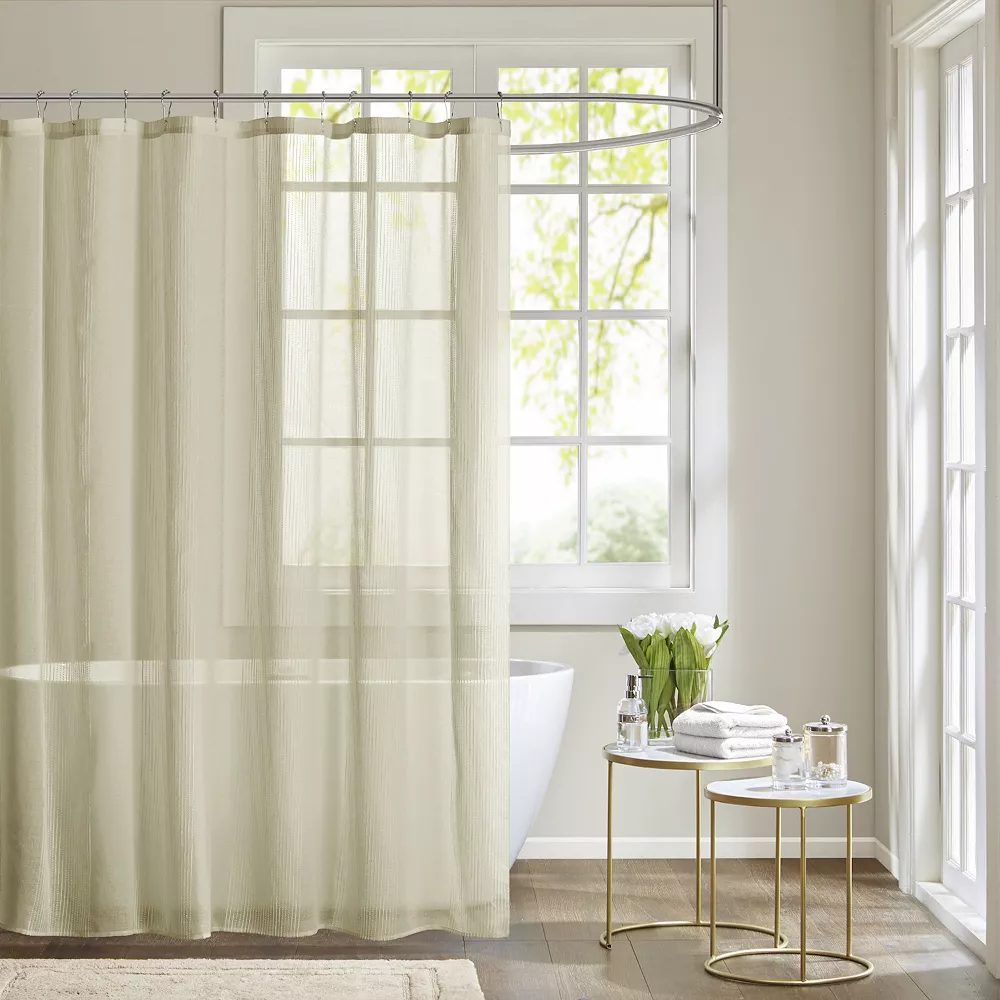 Madison Park Lydia Sheer Shower Curtain 4 Madison Park Lydia Sheer Shower Curtain - Image 2