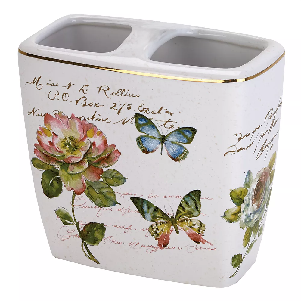 Avanti Butterfly Garden Toothbrush Holder 3 Avanti Butterfly Garden Toothbrush Holder