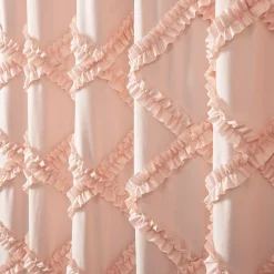 Lush Décor Lush Decor Ruffle Diamond Shower Curtain -Camden Isle Sales Shop 2963237 ALT2