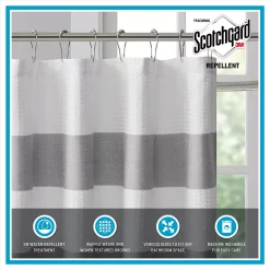 Madison Park Spa Waffle 3M Water Repellent Shower Curtain -Camden Isle Sales Shop 3055345 ALT9