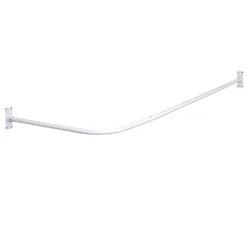 Zenna Home Never Rust L-Shaped Corner Shower Curtain Rod