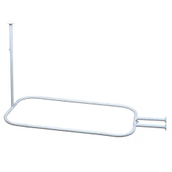 Zenna Home Never Rust Hoop Shower Curtain Rod