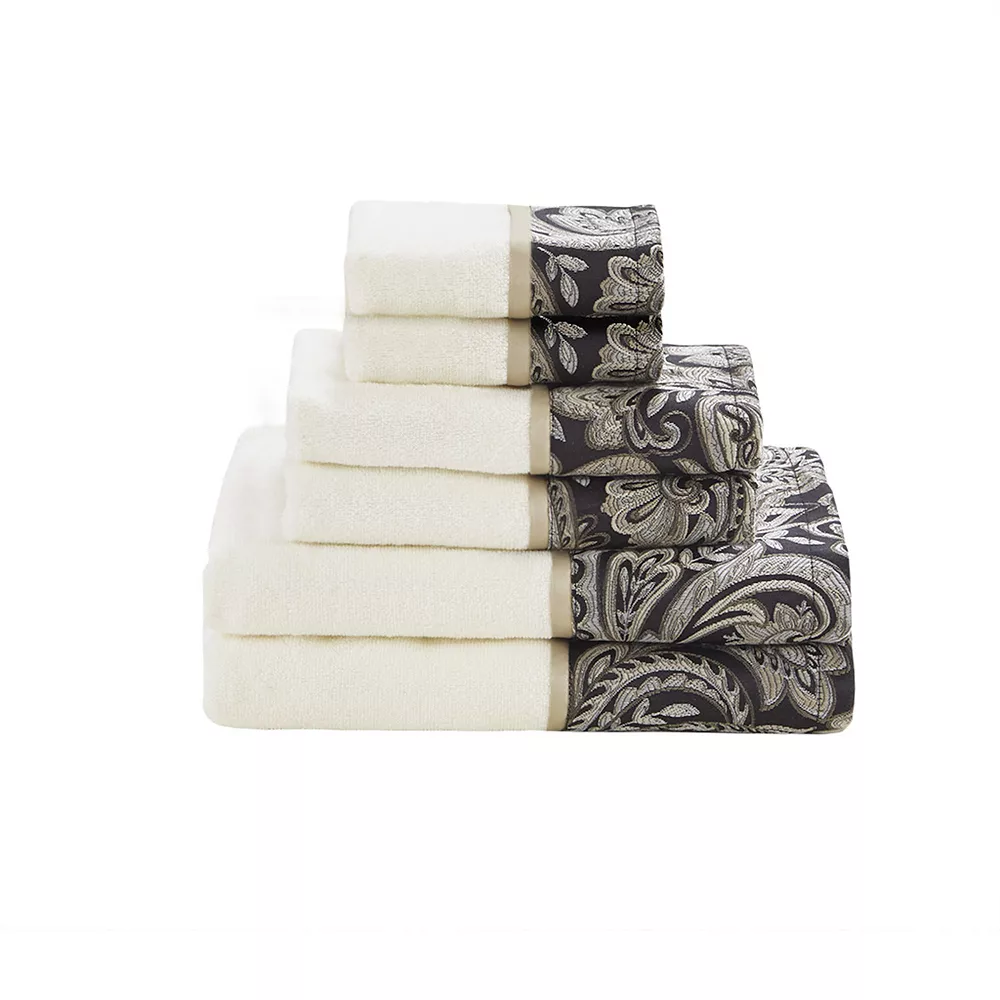 Madison Park Whitman Jacquard 6-piece Bath Towel Set 5 Madison Park Whitman Jacquard 6-piece Bath Towel Set - Image 3