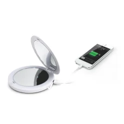 Teamson Home LED Compact Mirror & Power Bank
