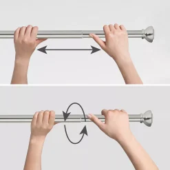 Sonoma Goods For Life® Anderson Aluminum Finial Tension Rod -Camden Isle Sales Shop 3284568 ALT2