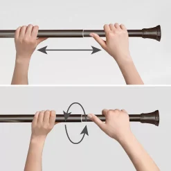 Sonoma Goods For Life® Brooks Rustproof Aluminum Finial Shower Tension Rod -Camden Isle Sales Shop 3289025 ALT2