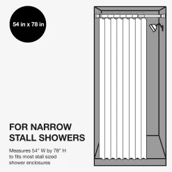 Sonoma Goods For Life® Medium Weight PEVA Stall Shower Curtain Liner -Camden Isle Sales Shop 3363247 ALT4