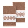 Linum Home Textiles Turkish Cotton Noah Embellished Hand Towel Set