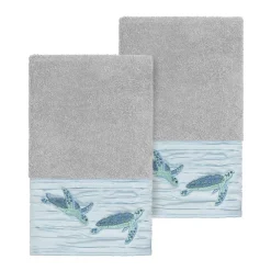 Linum Home Textiles Turkish Cotton Mia Embellished Hand Towel Set