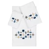 Linum Home Textiles 3-piece Turkish Cotton Khloe Embellished Towel Set -Camden Isle Sales Shop 3430101 White