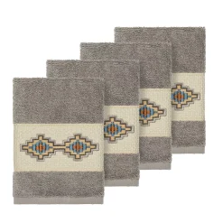 Linum Home Textiles Turkish Cotton Gianna Embellished Washcloth Set -Camden Isle Sales Shop 3438605 ALT
