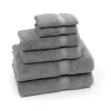 Linum Home Textiles 6-piece Turkish Cotton Sinemis Terry Bath Towel Set -Camden Isle Sales Shop 3446430 Dark Gray