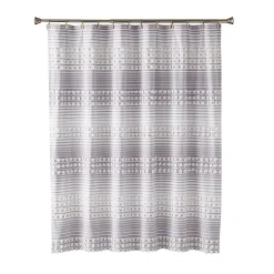 Saturday Knight, Ltd. Puffed Stripe Shower Curtain