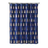 Saturday Knight, Ltd. Gilded Pineapple Fabric Shower Curtain -Camden Isle Sales Shop 3530100