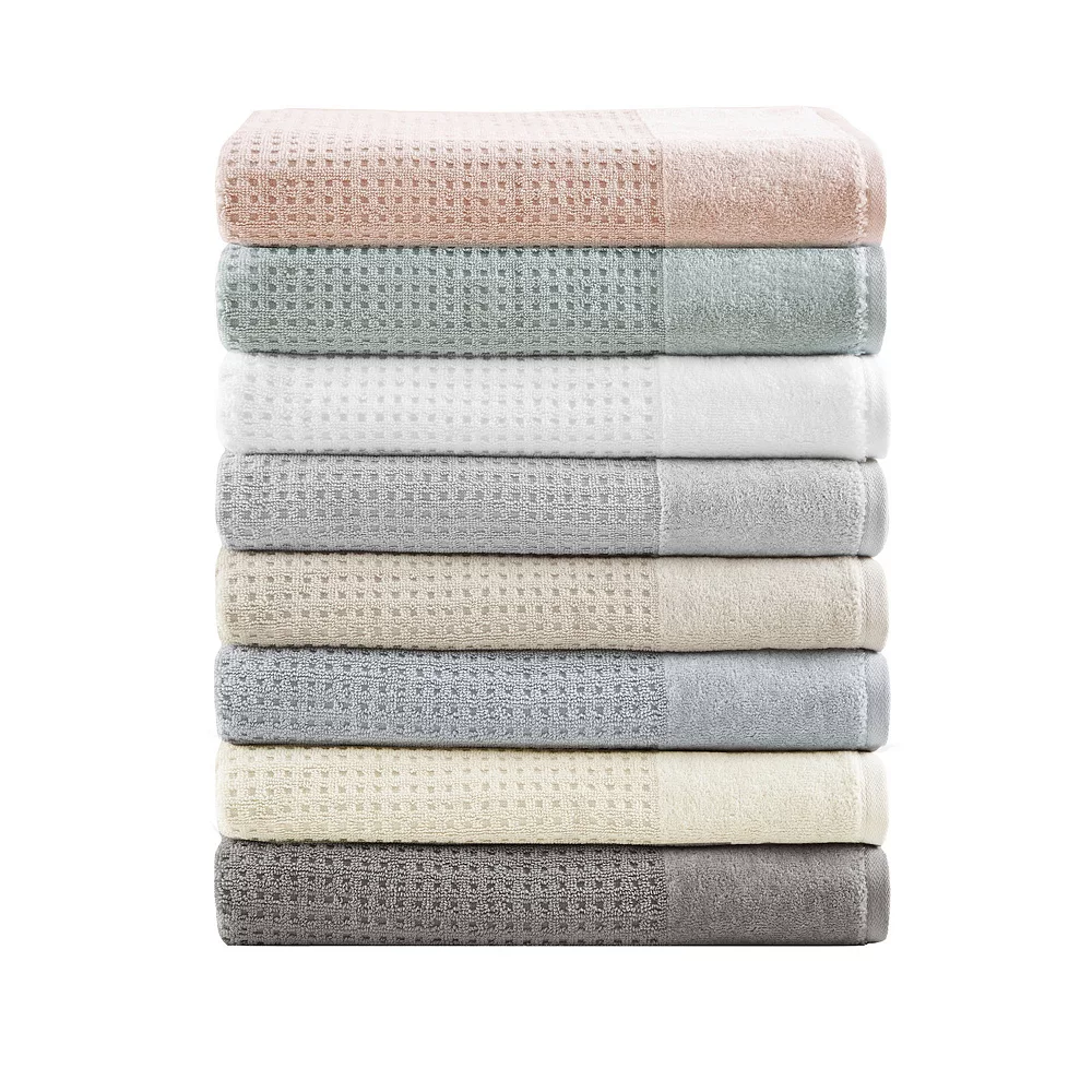Madison Park Spa Waffle Cotton 6-piece Jacquard Antimicrobial Bath Towel Set 7 Madison Park Spa Waffle Cotton 6-piece Jacquard Antimicrobial Bath Towel Set - Image 5