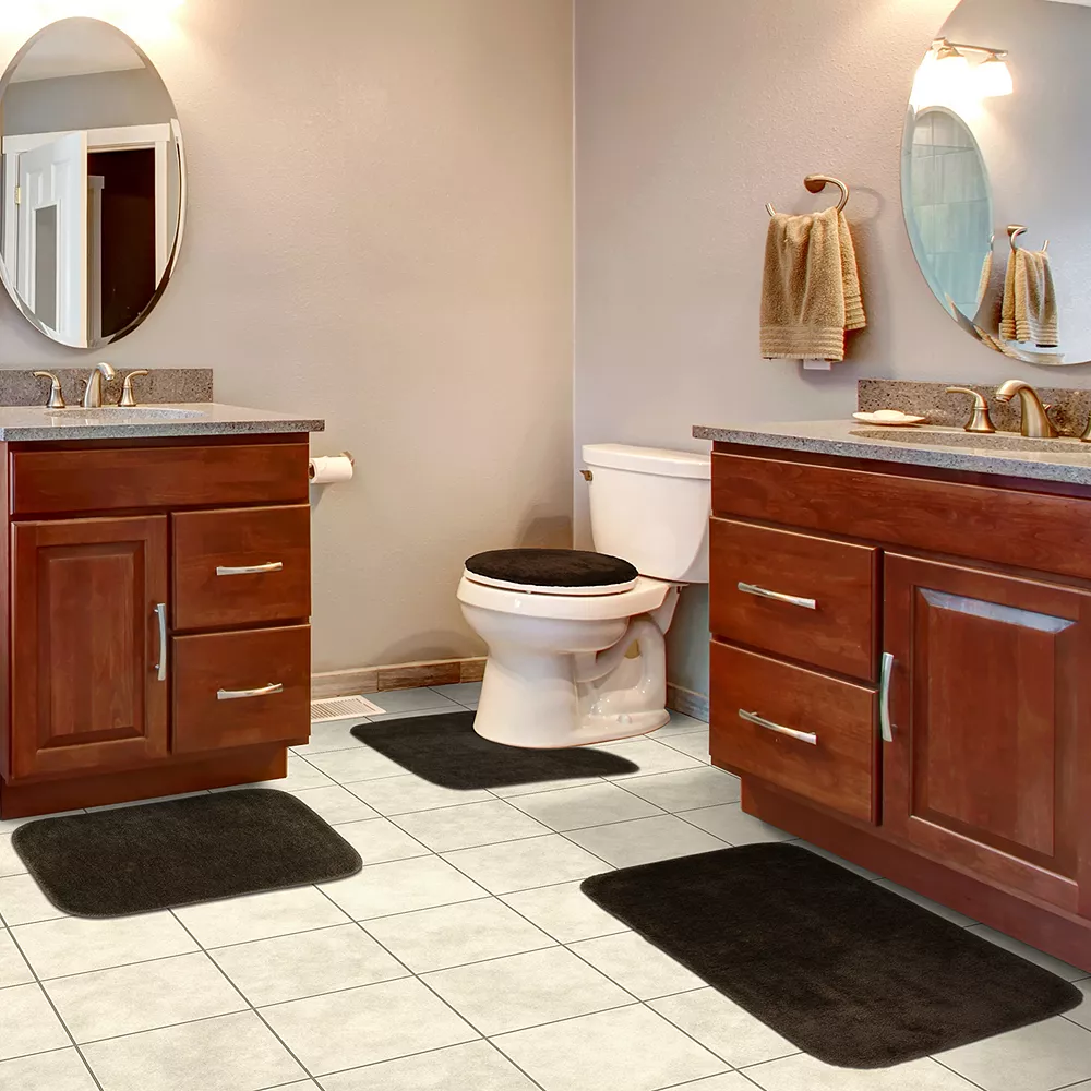 Garland Rug Garland Deco Nylon 4-piece Bath Rug Set 4 Garland Rug Garland Deco Nylon 4-piece Bath Rug Set - Image 2