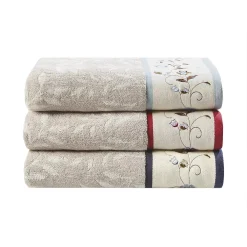 Madison Park Belle 6-piece Embroidered Cotton Jacquard Bath Towel Set -Camden Isle Sales Shop 3583464 ALT4