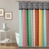 Lush Décor Lush Decor Boho Patch Shower Curtain -Camden Isle Sales Shop 3615564