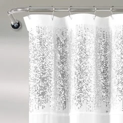 Lush Décor Lush Decor Shimmer Sequins Shower Curtain -Camden Isle Sales Shop 3615565 ALT