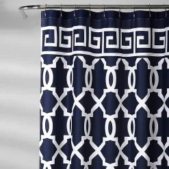 Lush Décor Lush Decor Maze Border Shower Curtain -Camden Isle Sales Shop 3615592 ALT