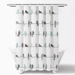 Lush Décor Lush Decor Rowley Birds Shower Curtain 9 Lush Décor Lush Decor Rowley Birds Shower Curtain -Camden Isle Sales Shop 3615667 ALT2