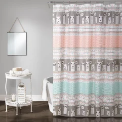 Lush Décor Lush Decor Llama Stripe Shower Curtain