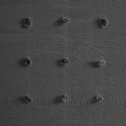 Madison Park Maize Jacquard Pom Pom Shower Curtain -Camden Isle Sales Shop 3658645 ALT2