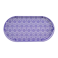 Home Basics Oval Lace Plastic Vanity Tray -Camden Isle Sales Shop 3706258 ALT3