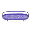 Home Basics Oval Lace Plastic Vanity Tray