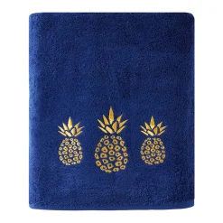 Saturday Knight, Ltd. Gilded Pineapple Bath Towel